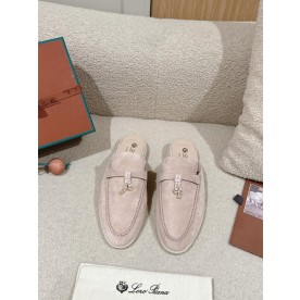 [로로피아나] 스웨이드 바부슈 참스워크 babouche charms walk 블로퍼