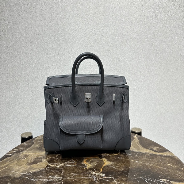 실사 [에르메스] 캔버스 버킨 HERMES BIRKIN CAGO