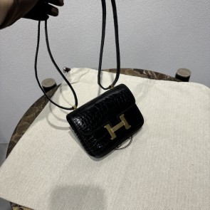 실사 [에르메스] 엘리게이터 미니 콘스탄스 HERMES MINI CONSTANCE 14CM