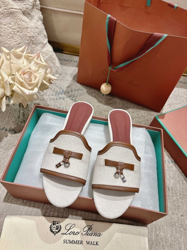 [로로피아나] 스웨이드 슬리퍼