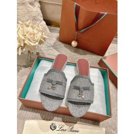 [로로피아나] 스웨이드 슬리퍼