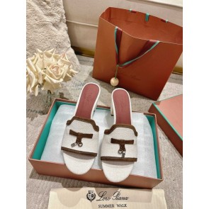 [로로피아나] 스웨이드 슬리퍼